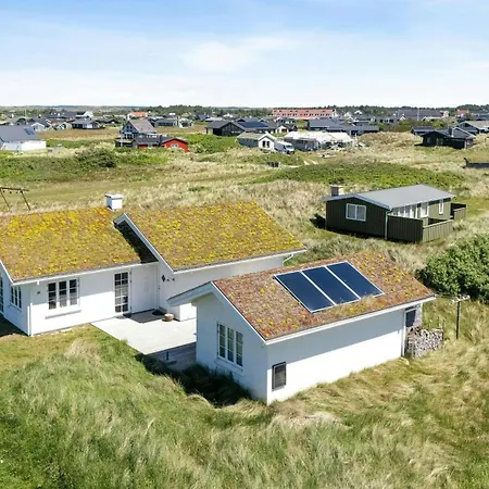 Summer With Grass Roof In Klitmoller *